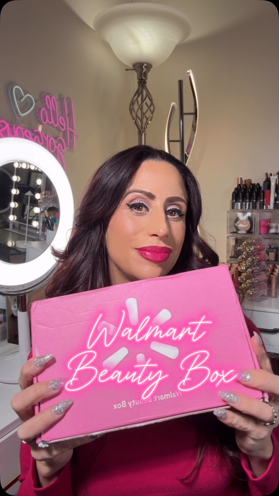 Instagram post by @makeupbysharonjoy for Physicians Formula. Caption reads: Looking for a new subscription box?! Walmart....
