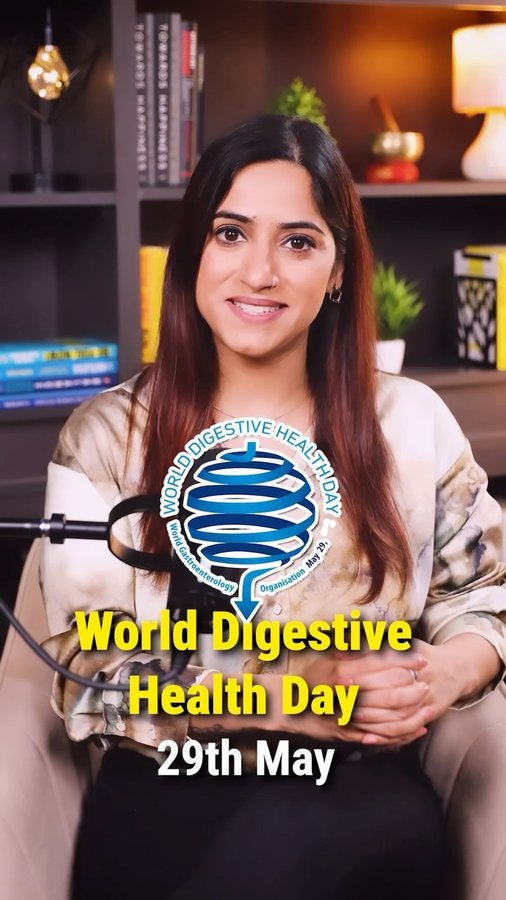 Instagram post by @gunjanshouts for Happy Tummy. Caption reads: Have you started making digestion a priority?....