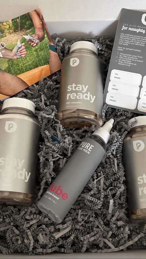 Instagram post by @whatsjakin for Pure for Men. Caption reads: [...] supporting digestive health. Checkout....