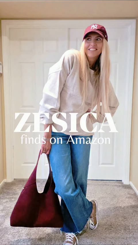 Instagram post by @tallmomstyle for ZESICA. Caption reads: [...] weather!! And these sweaters from....