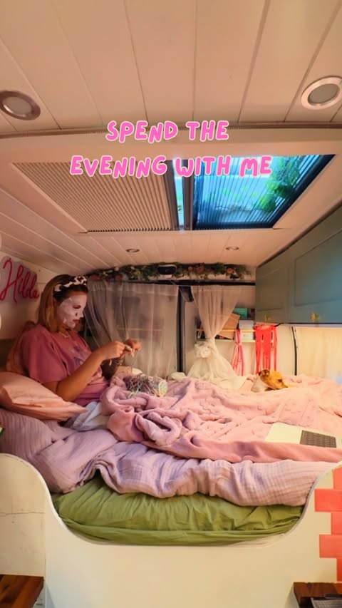 Instagram post by @heidijoannee for Reolink. Caption reads: [...] in my van full time. Thanks to my....