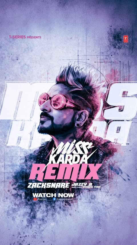 Instagram post by @zacksnare for T-Series. Caption reads: [...] the floor. 🕺🔥 #MissKardaRemix out now....