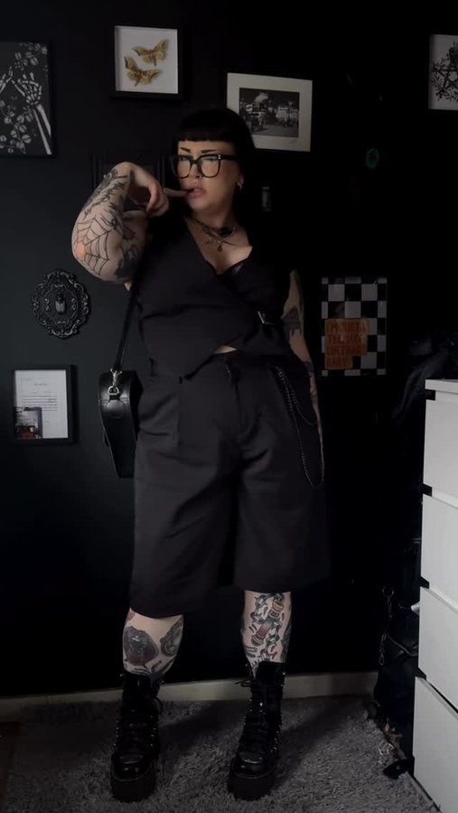 Instagram post by @rhikatera for Damaged Society. Caption reads: I’m completely in love with the lace up details on....