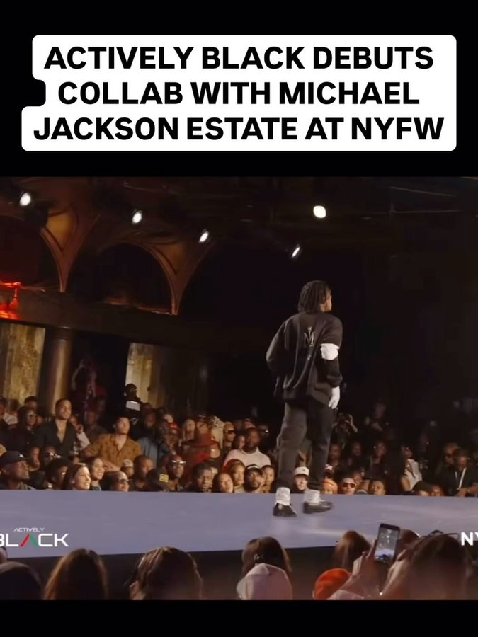 Instagram post by @l.smith23 for Actively Black. Caption reads: [...] have an official @michaeljackson x....