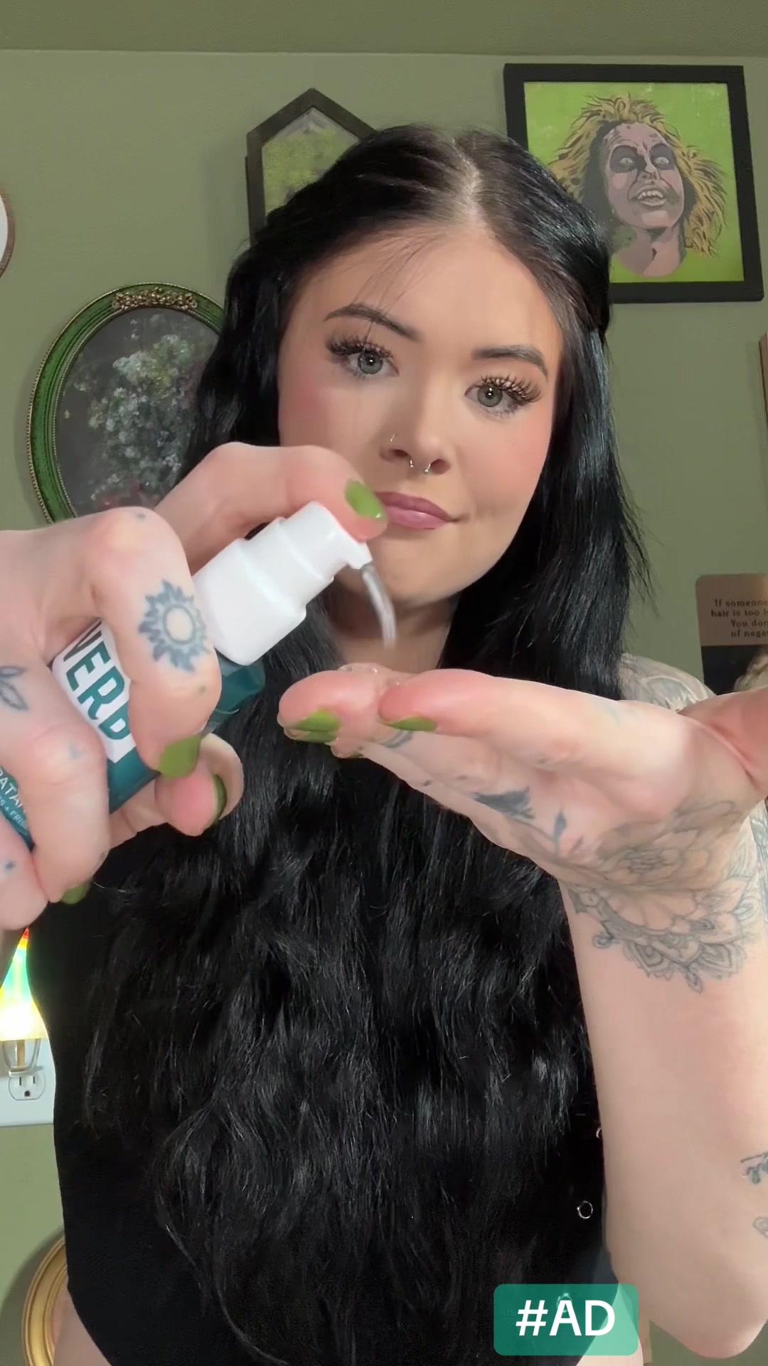 TikTok post by @siiriparkss for Verb Products. Caption reads: I’ve literally had a nurse, barista, and cashier....