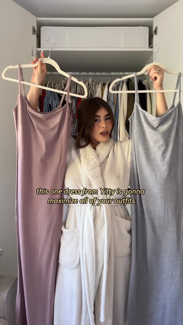 Instagram post by @jen.alondra for YITTY. Caption reads: Fall staples made easy with these @yitty dresses....