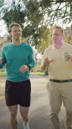 Instagram post by @daviefogarty for Optus. Caption reads: I’m thrilled to be back with a new season of Shark....