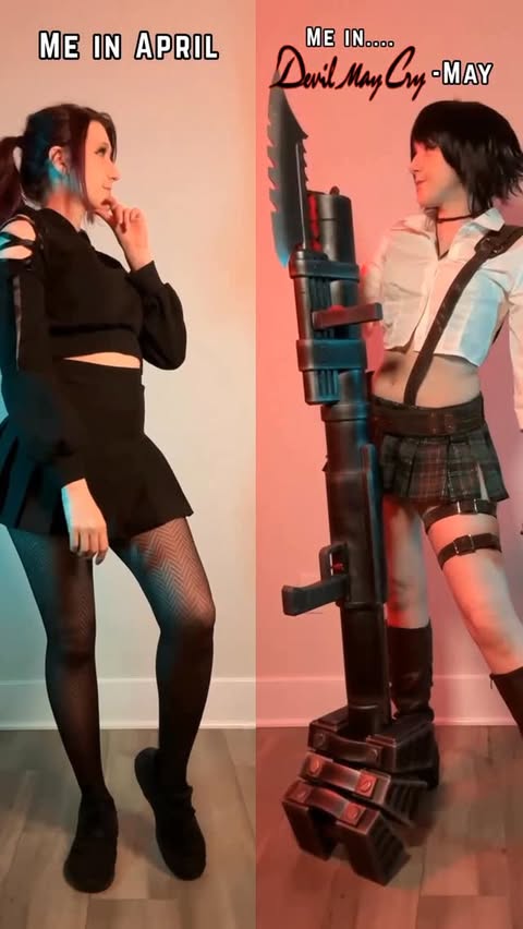 Instagram post by @mangoloo.cos for Capcom. Caption reads: [...] out the Link in my bio! 🔗 #sponsored....