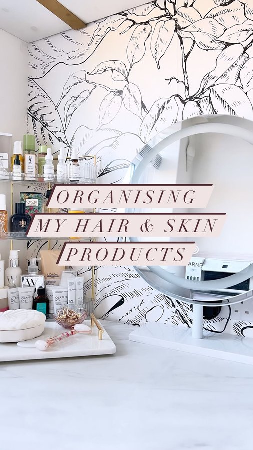 Instagram post by @homebygemma for Joom. Caption reads: Little clean and organise of all my new and fav....