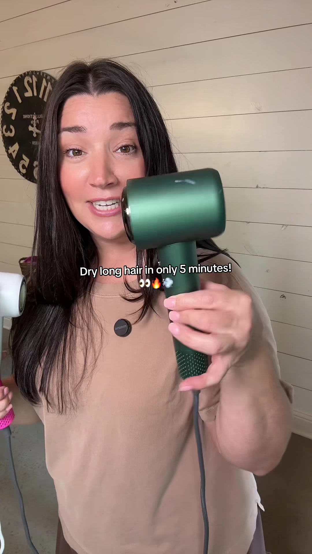 TikTok post by @alainahale for Tideway. Caption reads: My fav color is back in the @Tideway blow dryer I....