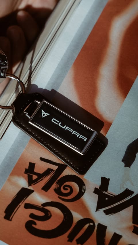 Instagram post by @danahwa for CUPRA. Caption reads: [...] a unique creative partnership with CUPRA:....
