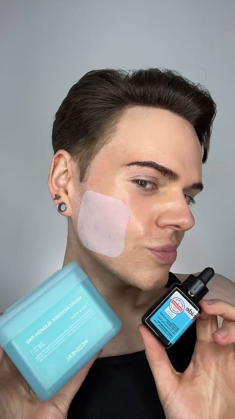 Instagram post by @joshwastjames for Mediheal. Caption reads: Clearer skin in just 7 days? Mediheal’s....