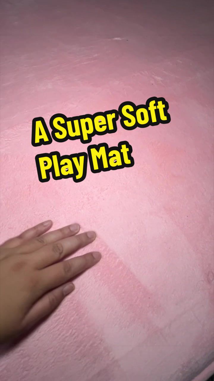 TikTok post by @momma_melissas for HULOOSLEEP. Caption reads: A soft, cushioned play mat for both baby and....