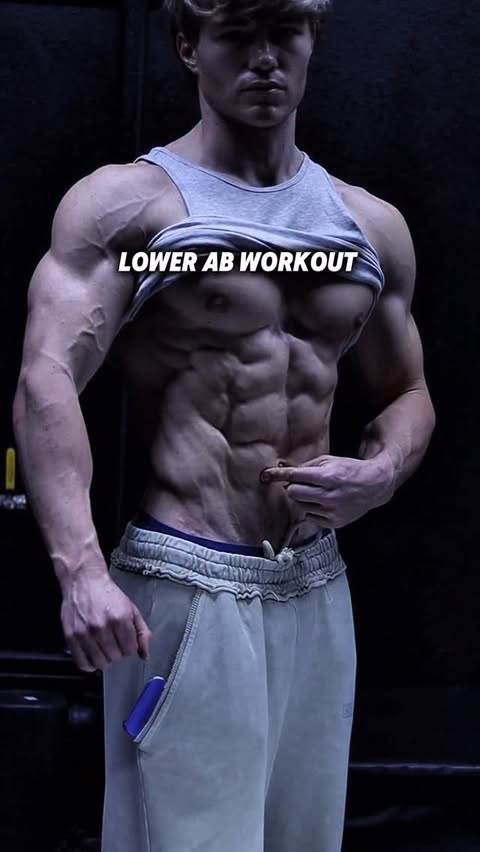 Instagram post by @bjarnson_fitness for DFYNE. Caption reads: Full lower ab workout. Even I got pretty sore from....