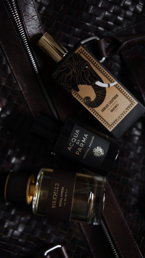 Instagram post by @manuel.fiori for Birkholz Perfume Manufacture. Caption reads: *Anzeige 
3 fragrances for your next date night.....