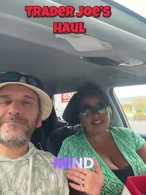 TikTok post by @sunshineleopard23 for Trader Joe's. Caption reads: [...] got from Trader Joe’s!! @unclejohnny @Trader....