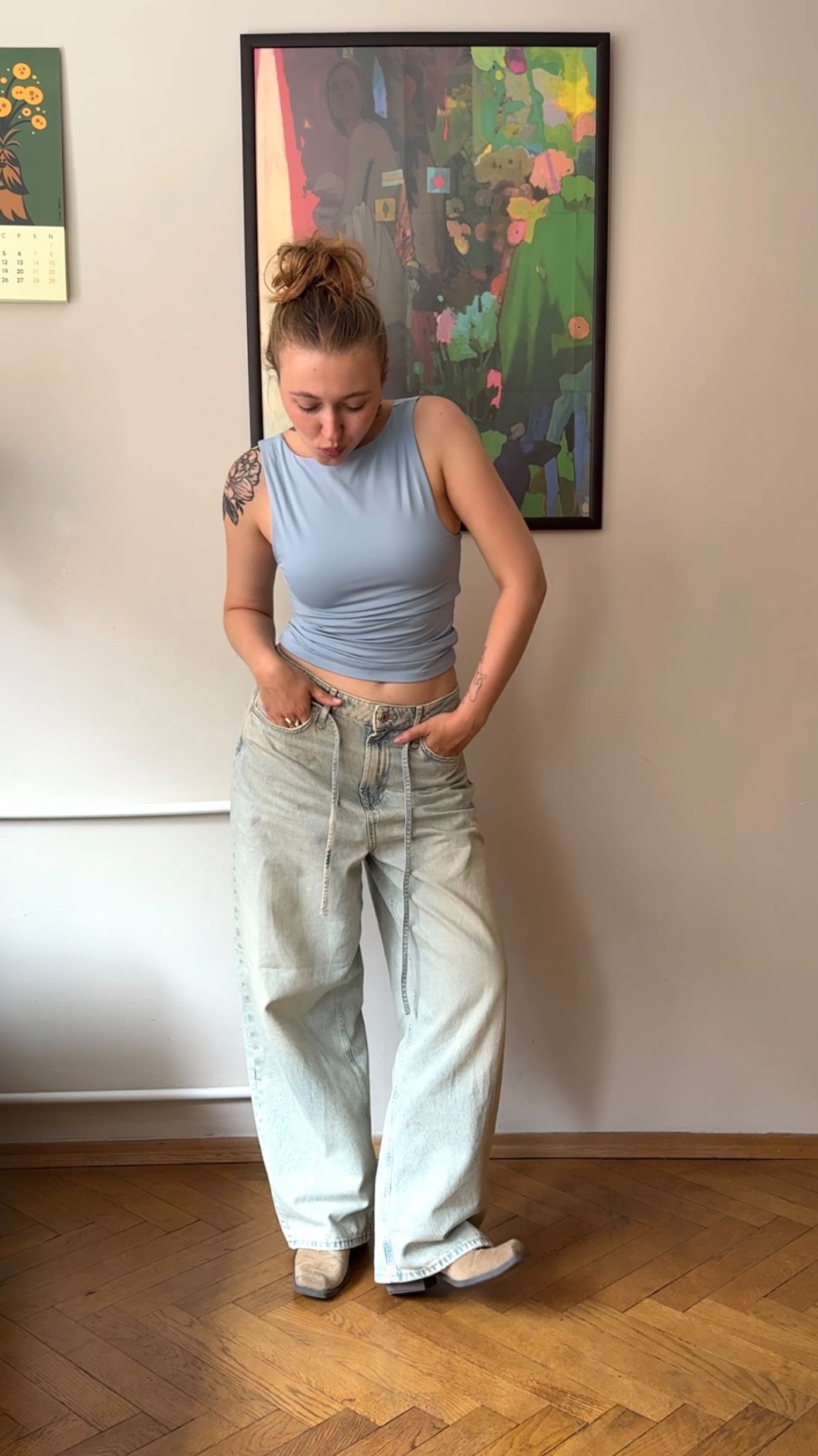 Instagram post by @rosie.yaroslavska for MODIVO. Caption reads: Westernowy outfit 🩰 yes or no?

@modivo x....