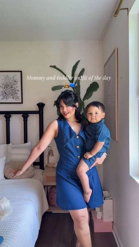 Instagram post by @kristelshiness for JustFab. Caption reads: [...] toddler ootd 🐻🧸🦕🦖 Shoes @justfabonline....