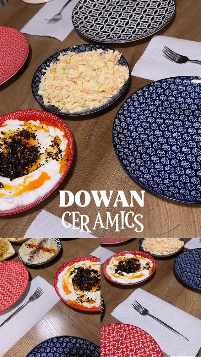 Instagram post by @dilasayilkan for Dowan. Caption reads: Today I set my table with @dowan_ceramics....
