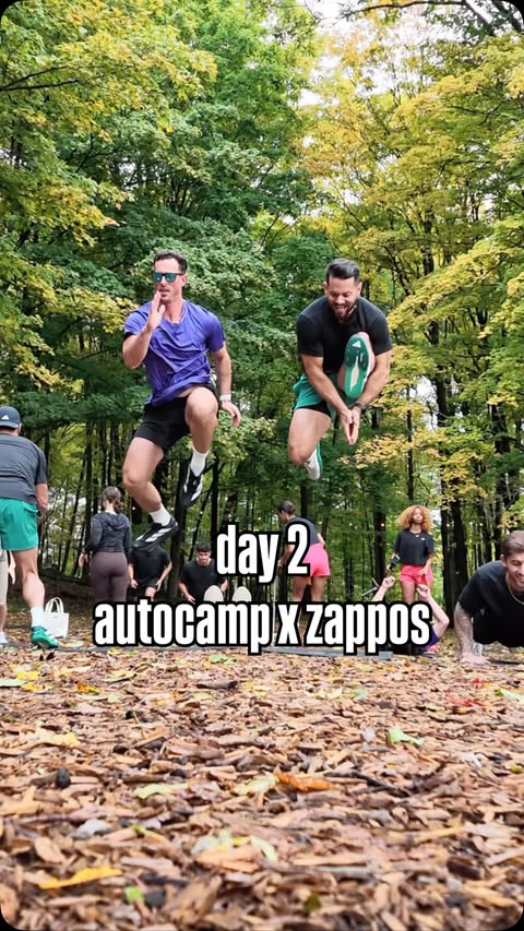 Instagram post by @alan_filauro for Zappos. Caption reads: Day 2. Morning workout with the @zappos team.....