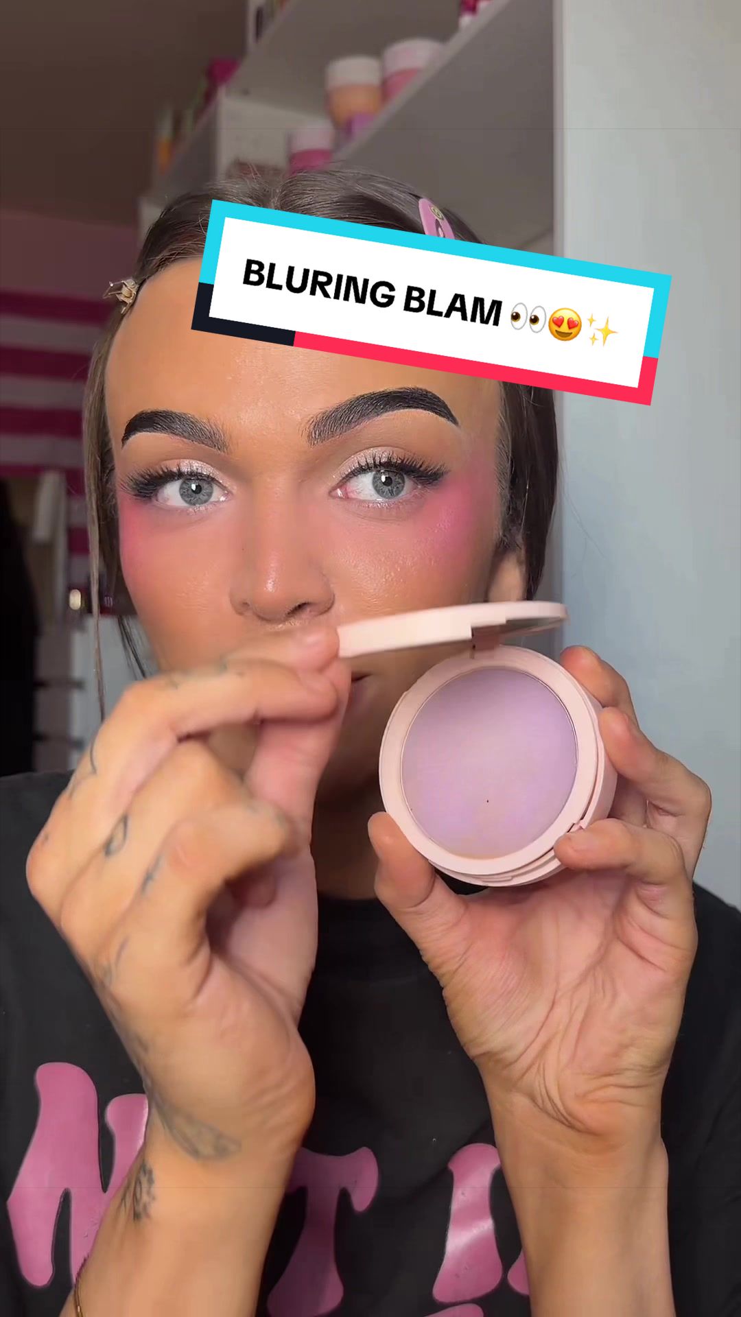 TikTok post by @glambyprez3 for ELOISE BEAUTY. Caption reads: @Eloise Beauty Ltd the blurrr needs to be studied....