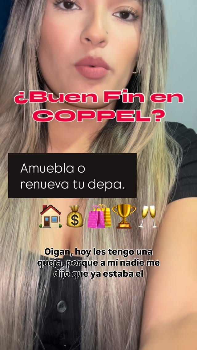 Instagram post by @johana.moon.18 for Coppel. Caption reads: Aquí te dejo el link....