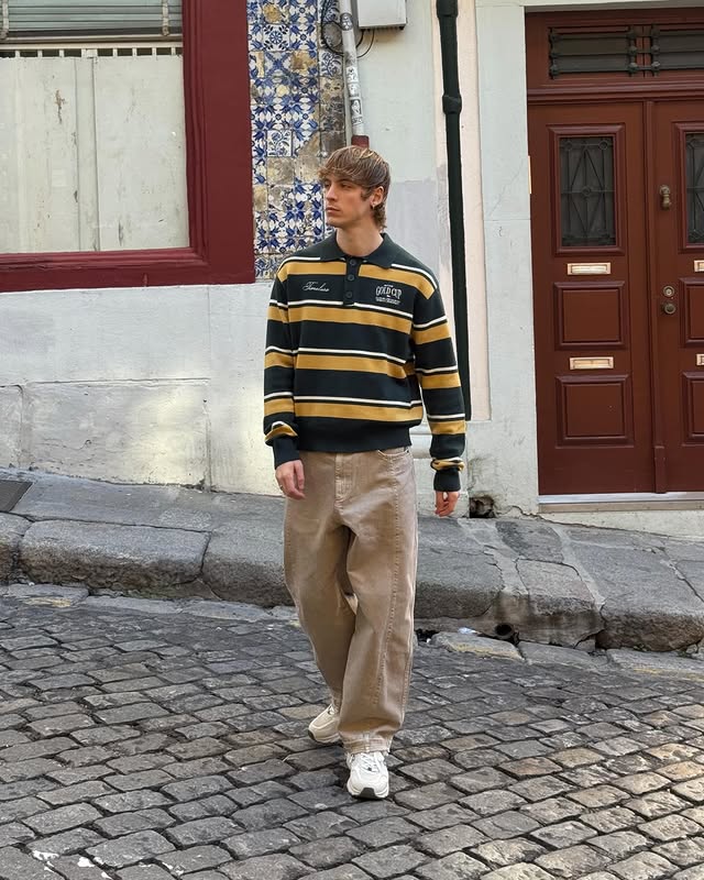 Instagram post by @dan_vmd for BERSHKA. Caption reads: [...] de nata. exploring the hills in full....