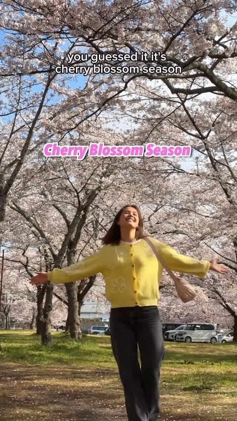 Instagram post by @whatthepato for Klook Kreator Program. Caption reads: It’s officially Cherry Blossom season!!! 😍🌸 But....