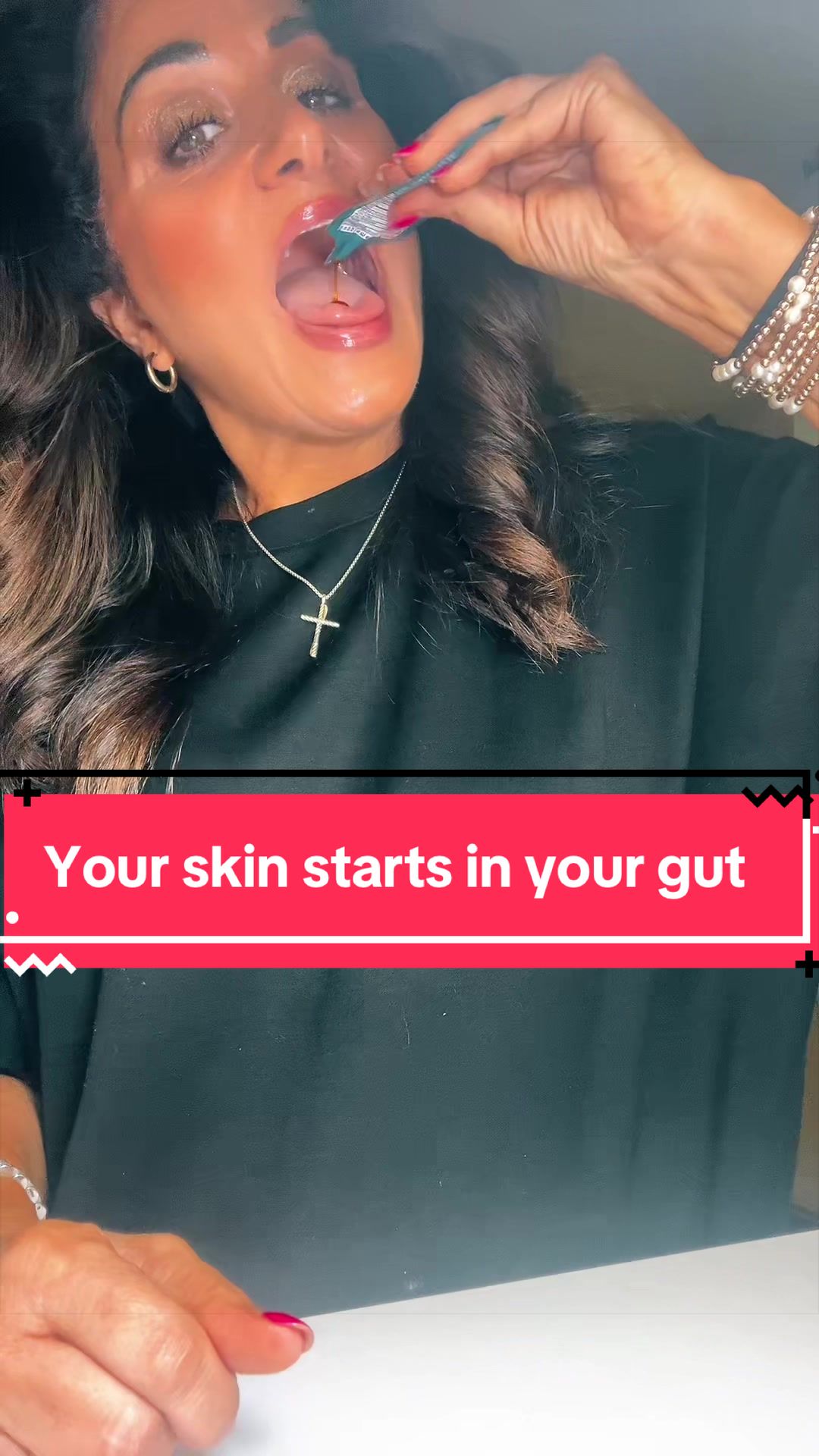 TikTok post by @marycooper1973 for Cymbiotika. Caption reads: [...] a favor and get the glutathione on! I....