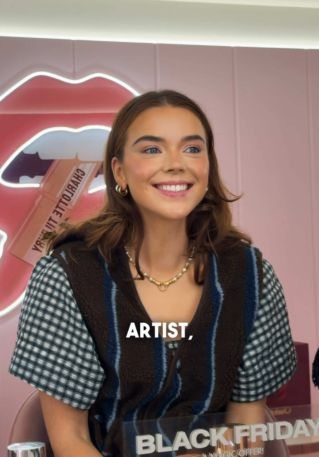 TikTok post by @hannahgtown for Charlotte Tilbury. Caption reads: AD: The best my face has ever looked thanks to....