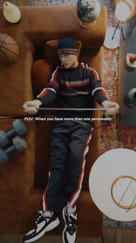 Instagram post by @gastonpong for Armani Exchange. Caption reads: [...] layers and gift-ready fits....