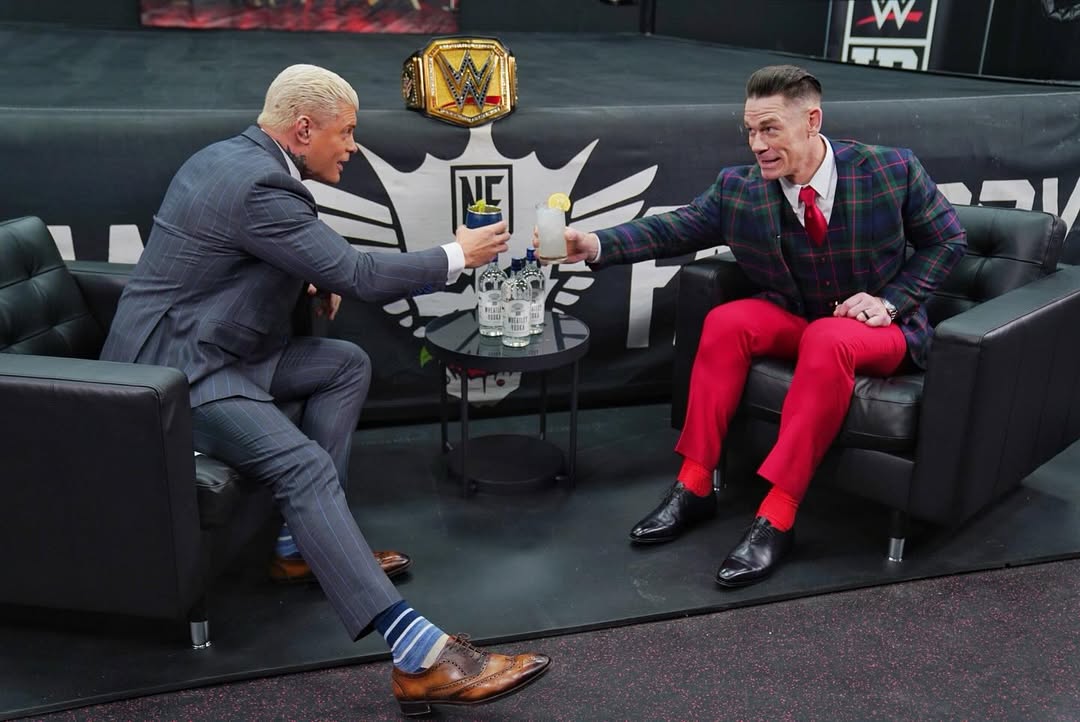 Instagram post by @americannightmarecody for WWE. Caption reads: For the FIRST TIME since retiring from the....