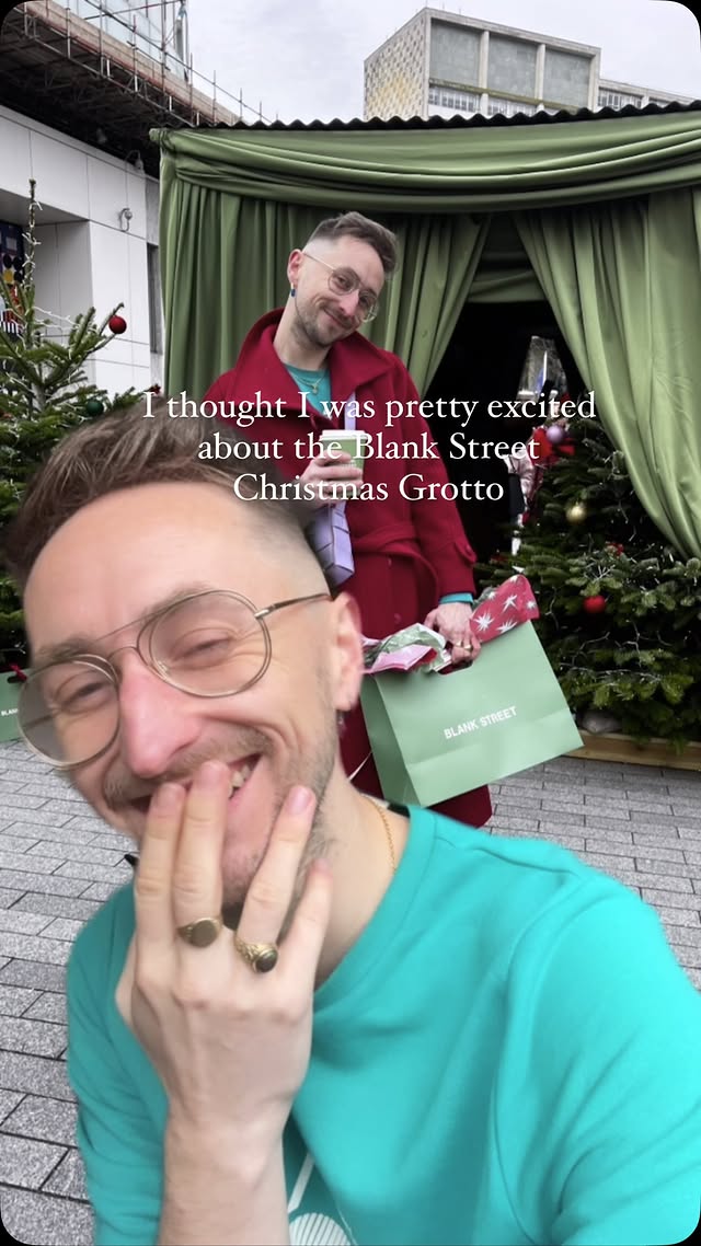 Instagram post by @househomo for Blank Street. Caption reads: I thought I was pretty excited about @blankstreet....