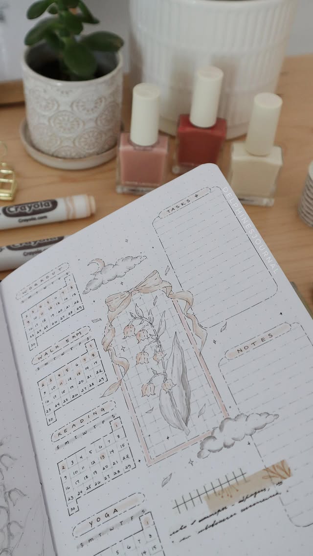 Instagram post by @delphinesjournal for Scribbles That Matter. Caption reads: [...] @leelajournals Stationery: •....
