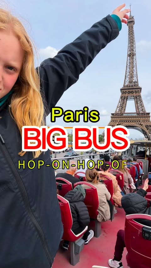 Instagram post by @mayhemandadventure for GetYourGuide Creator Community. Caption reads: Paris with kids? This is hands down one of the....