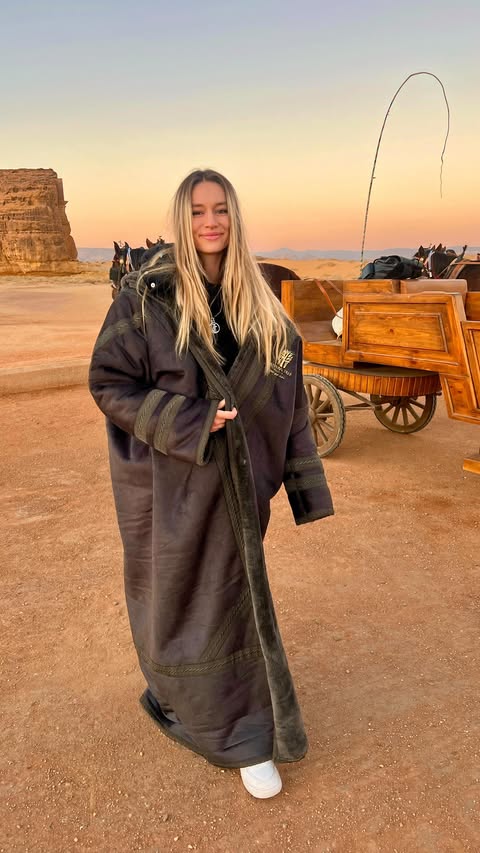 Instagram post by an influencer for Visit Saudi. Caption reads: [...] has to be Riyadh! 😍🏜️ @visitsaudi....