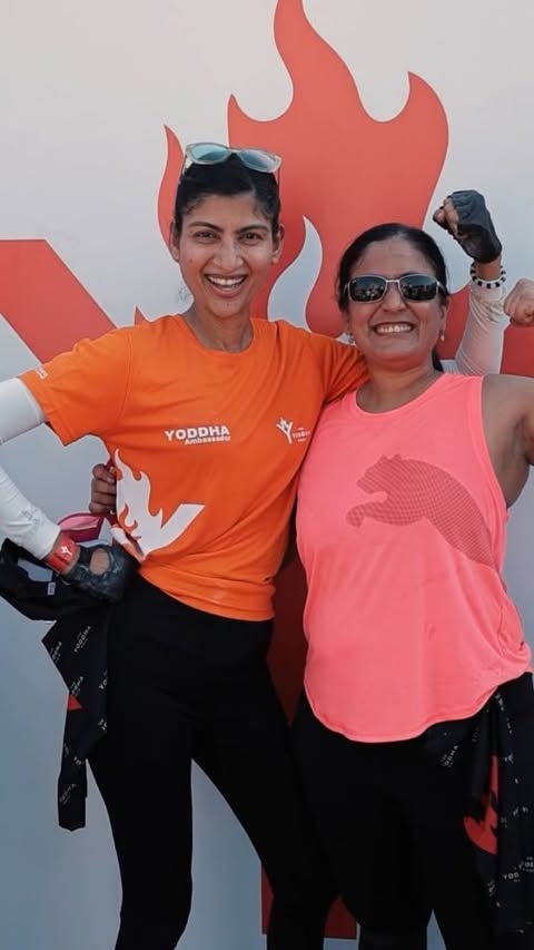 Instagram post by @malekakabrarathi for Optimum Nutrition. Caption reads: [...] become. #consistency #mainyoddha....