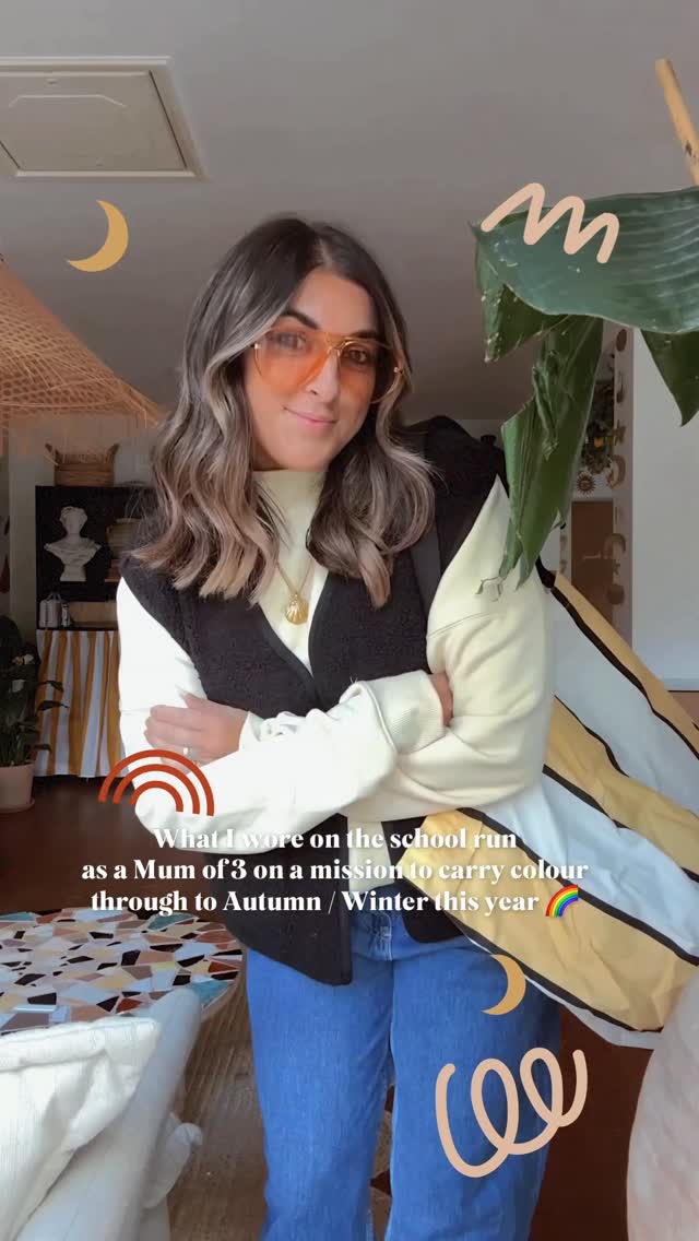 Instagram post by @la_sidhu for THREADBARE. Caption reads: [...] my soul 🌞⚡️🍋

Outfit details:
Gilet....