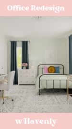 Instagram post by @the_patientmom for Havenly. Caption reads: [#ad] I finally have the design for the....