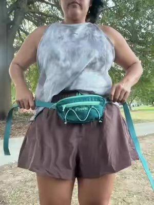 TikTok post by @mortiz328 for Sprints. Caption reads: [...] bag for walks, runs, or quick errands.....
