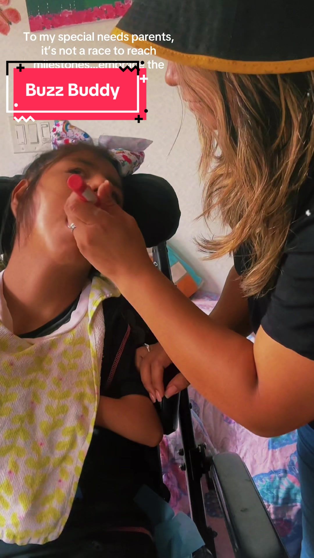 TikTok post by @julismumster for Special Supplies. Caption reads: [...] the Buzz Buddy with Jules🤗 ❤️@Special....