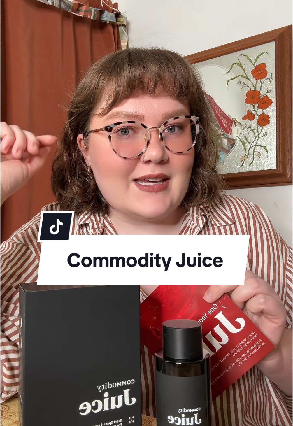 TikTok post by @eliselovessmells for Commodity Fragrances. Caption reads: (PR) Thanks so much, @Commodity Fragrances! I’ve....