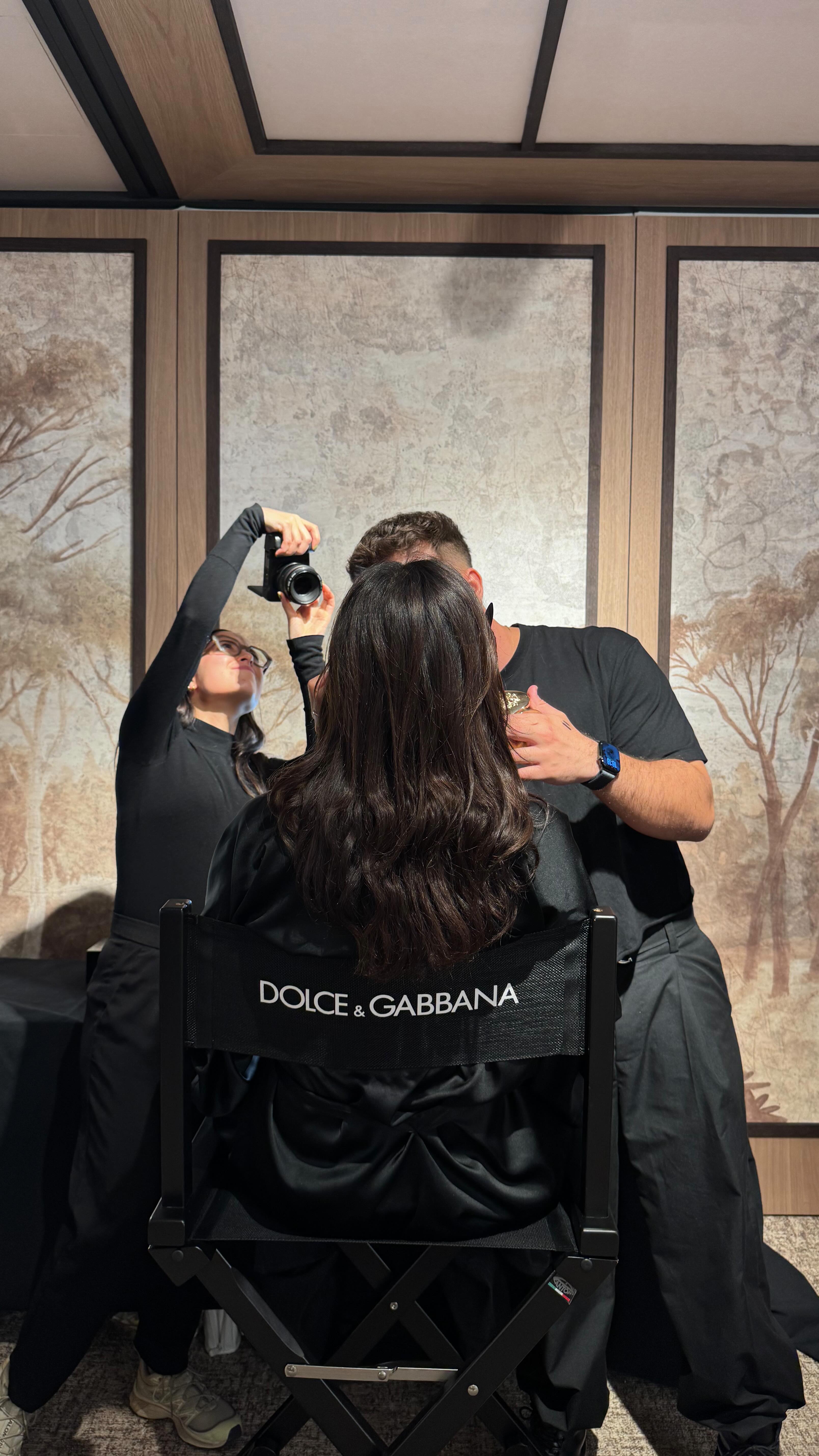 Instagram post by @yasminbarbieri_ for Dolce&Gabbana. Caption reads: 2 days in Madrid with My Devotion....