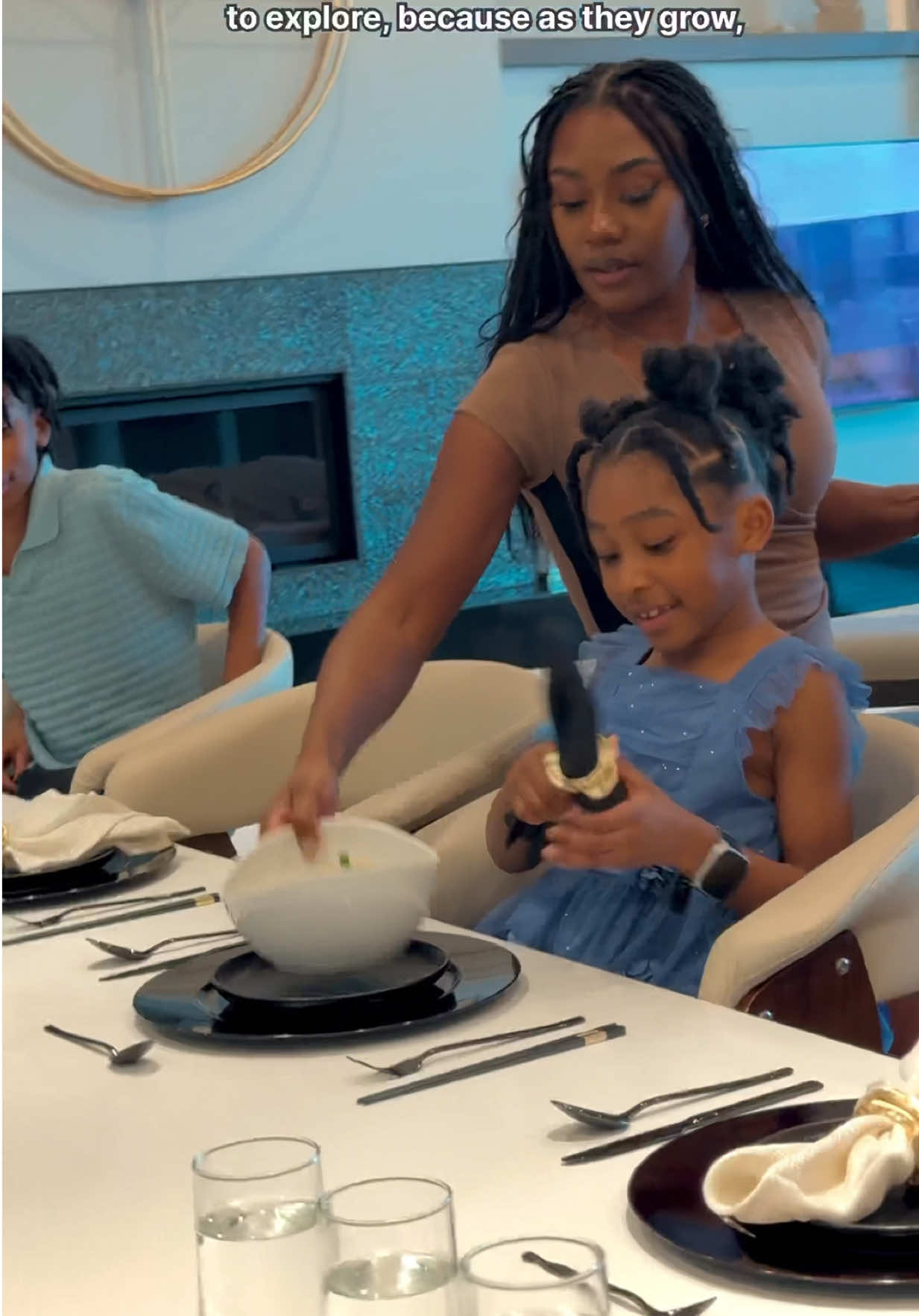 TikTok post by @shenavici for AT&T. Caption reads: [...] controls and peace of mind in the AT&T....