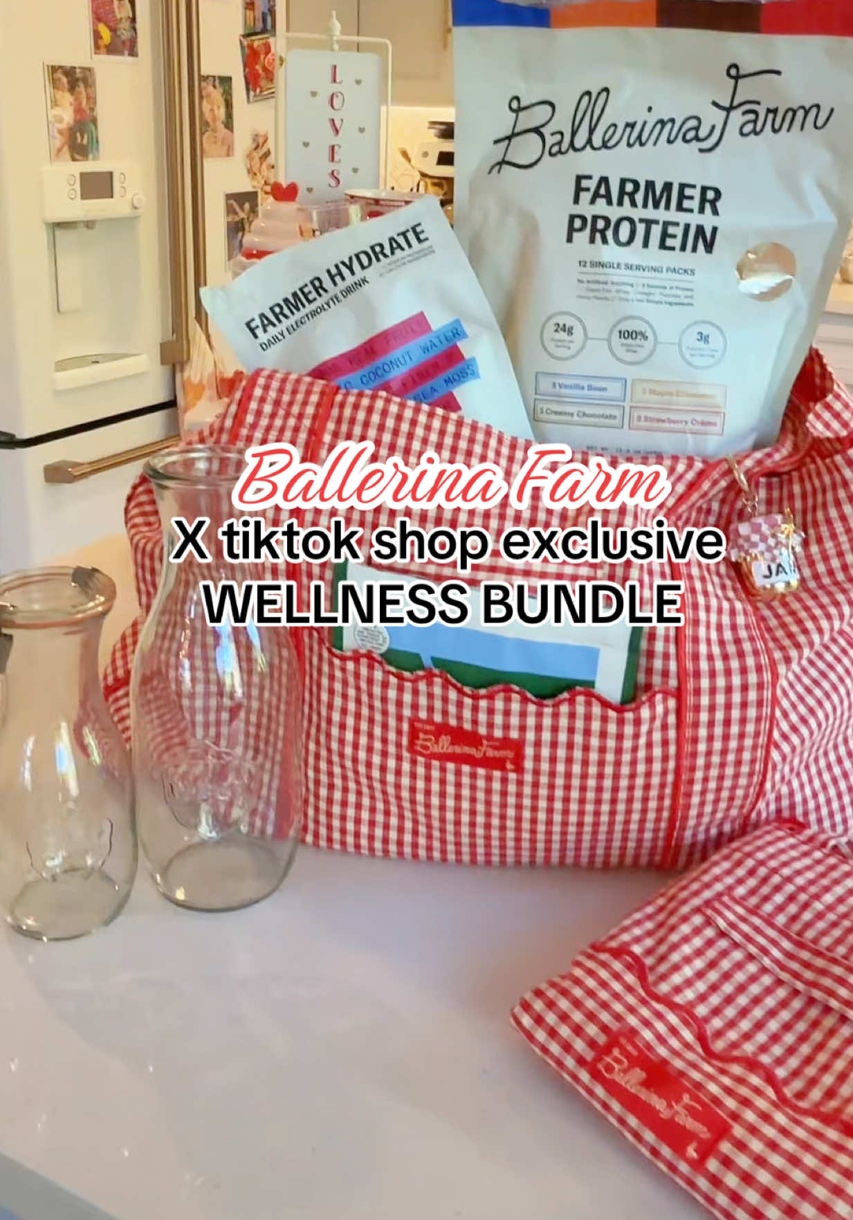 TikTok post by @goodnesshavens for Ballerina Farm. Caption reads: @Ballerina Farm Store Store just restocked thier....