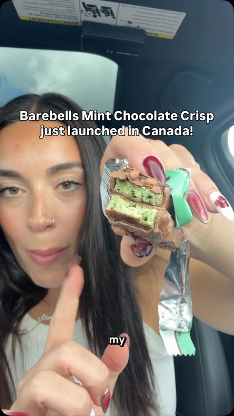 Instagram post by @_madswellness for Barebells Functional Foods. Caption reads: Calling all mint chocolate lovers 🍫🌿 The NEW....