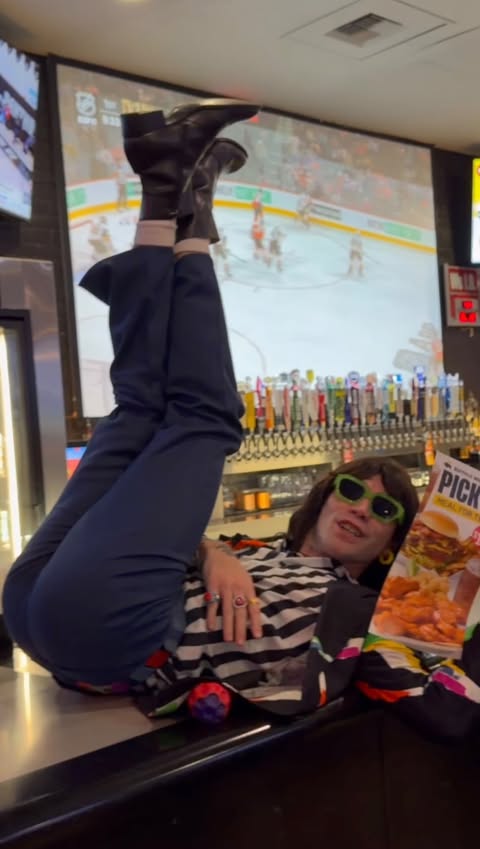 Instagram post by @therealmrfantasy for Buffalo Wild Wings. Caption reads: [...] I took Blaine (my old roommate) to Buffalo....