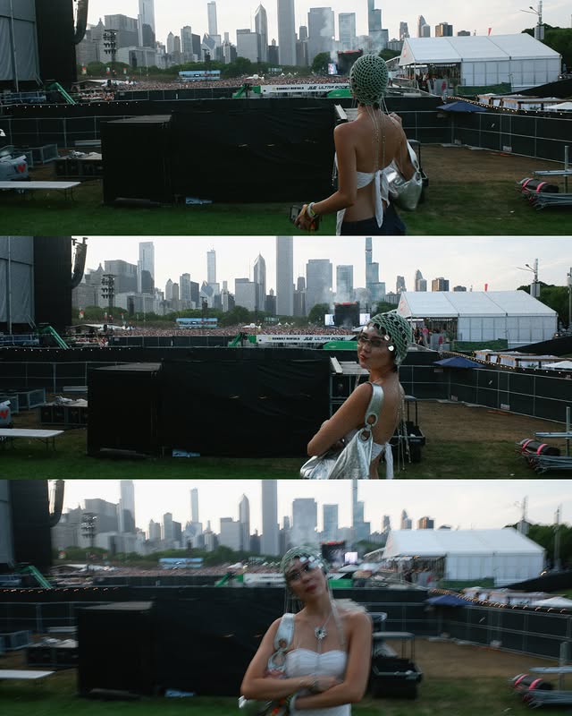 Instagram post by @erikamtitus for Lollapalooza. Caption reads: @lollapalooza I LOLLAPALOVE YOU AND I [...].