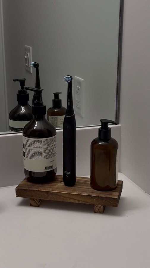 Instagram post by @heavenmarley for Oral-B. Caption reads: #oralbpartner #ad little upgrades starting with my....