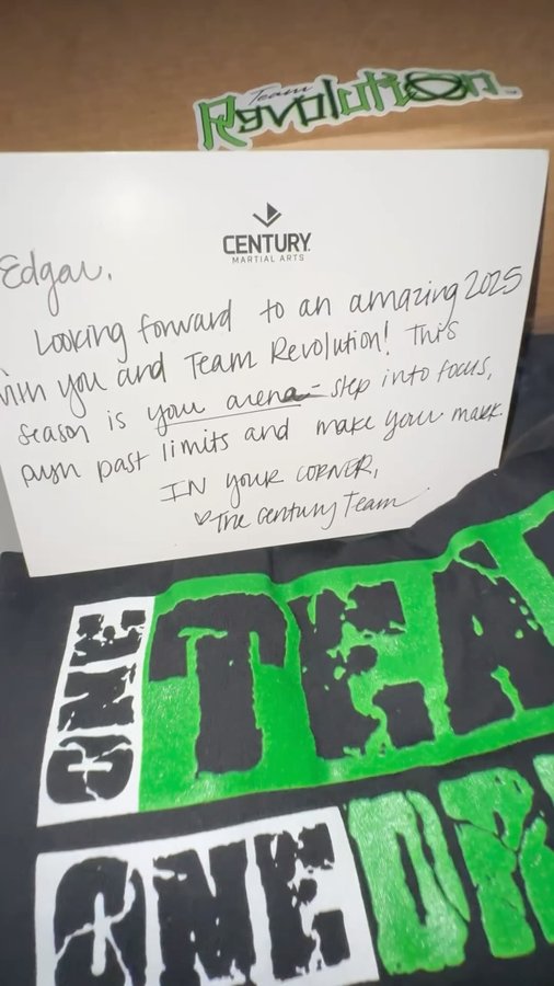Instagram post by @senseicordova for Century Martial Arts. Caption reads: Thanks to my amazing sponsor @centurymartialarts....